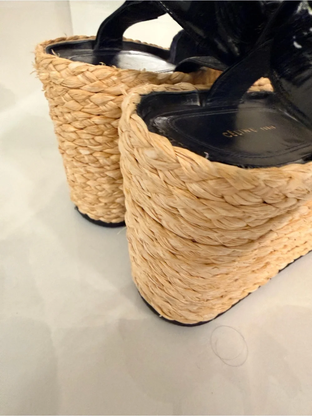 Celine platform espadrilles navy/black phoebe philo era 2014 39.5 EUC $800